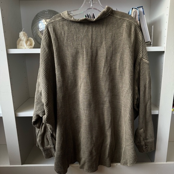 FREE PEOPLE FP One Green Scout Dip Dye Jacket Sea Serpent Combo - Picture 7 of 8